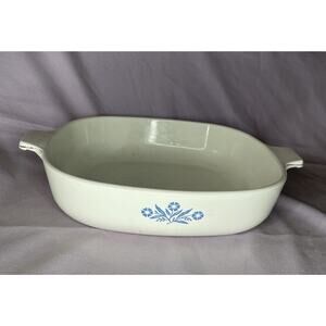 Vintage 1966/69 Corningware Blue Cornflower 9" Square Casserole P-9-B (NO LID)